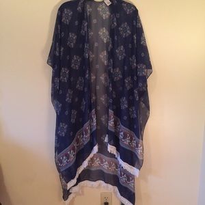 Red, White, and Blue Kimono